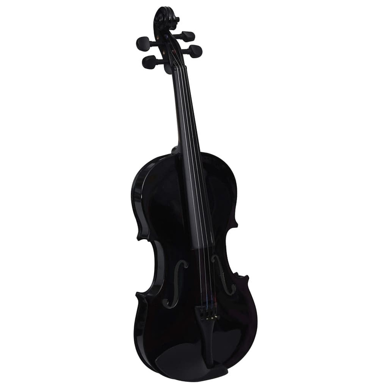 Violin Full Set with Bow and Chin Rest Black 4/4