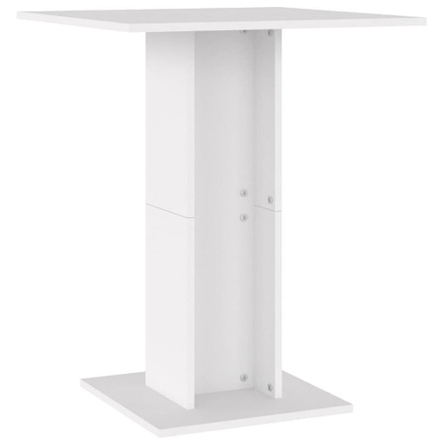  Bistro Table White Engineered wood Small Bistro Table Square