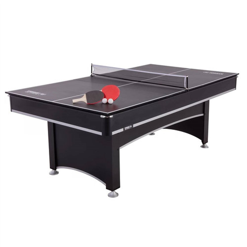 7-Foot 2-in-1 Conversion top Pool Table Ping Pong Table Set Q280-PSFPTS5456728394