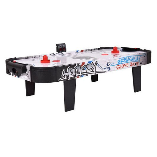 42 Inch Air Powered Hockey Table Top Scoring 2 Pushers - Color: White D681-TM10020