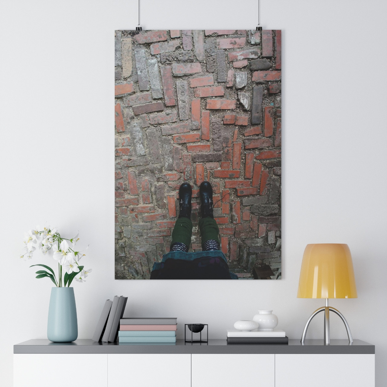 Walking on History - Giclee-Printed Fine Art Photographic Print on Museum Grade Paper