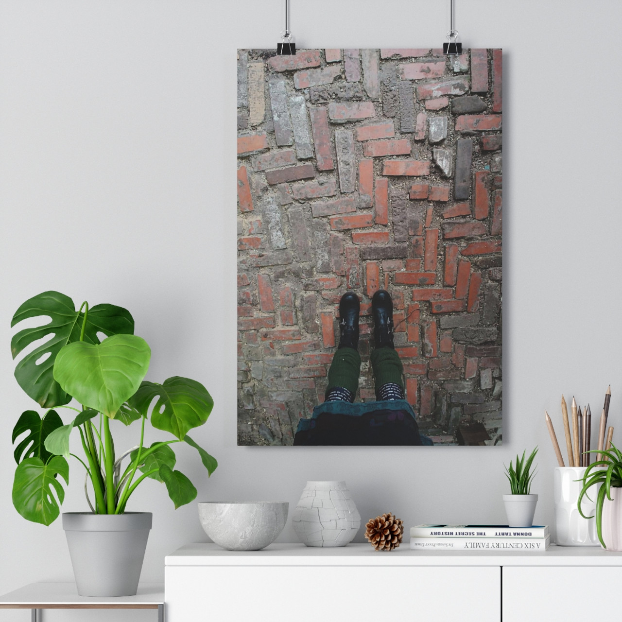 Walking on History - Giclee-Printed Fine Art Photographic Print on Museum Grade Paper
