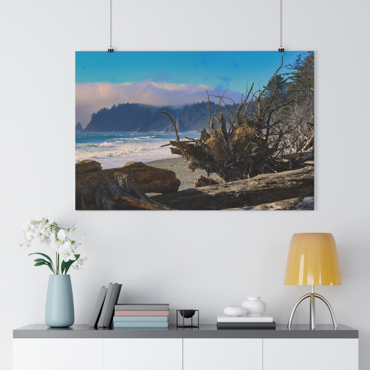 Fog Rolls In - Giclee-Printed Fine Art Photographic Print on Museum Grade Paper