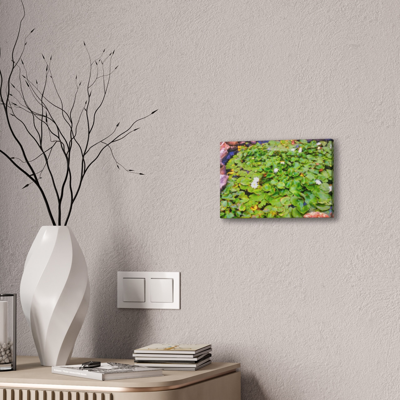 White Lotus - Stretched Canvas Print