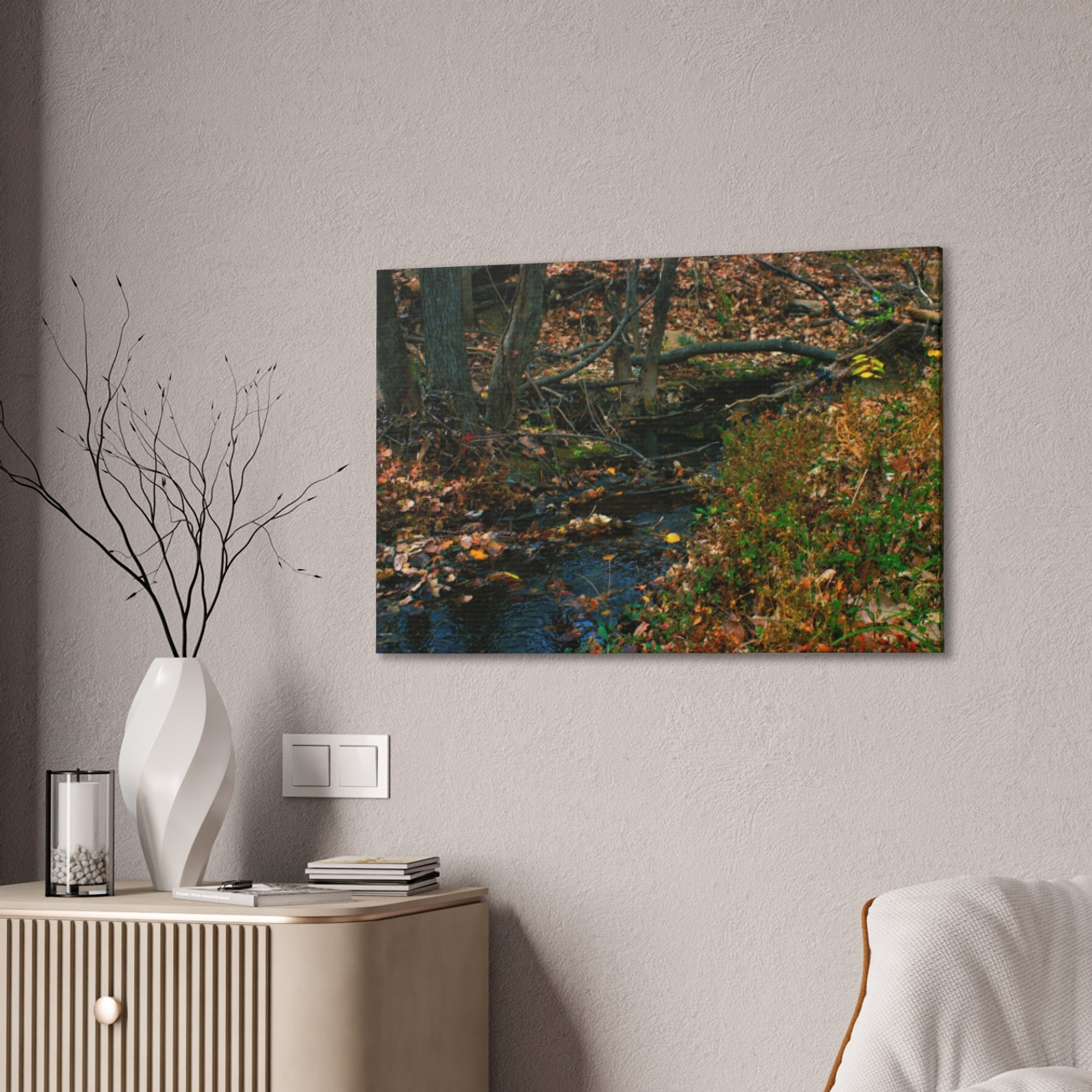 Whispering Brook - Stretched Canvas Print