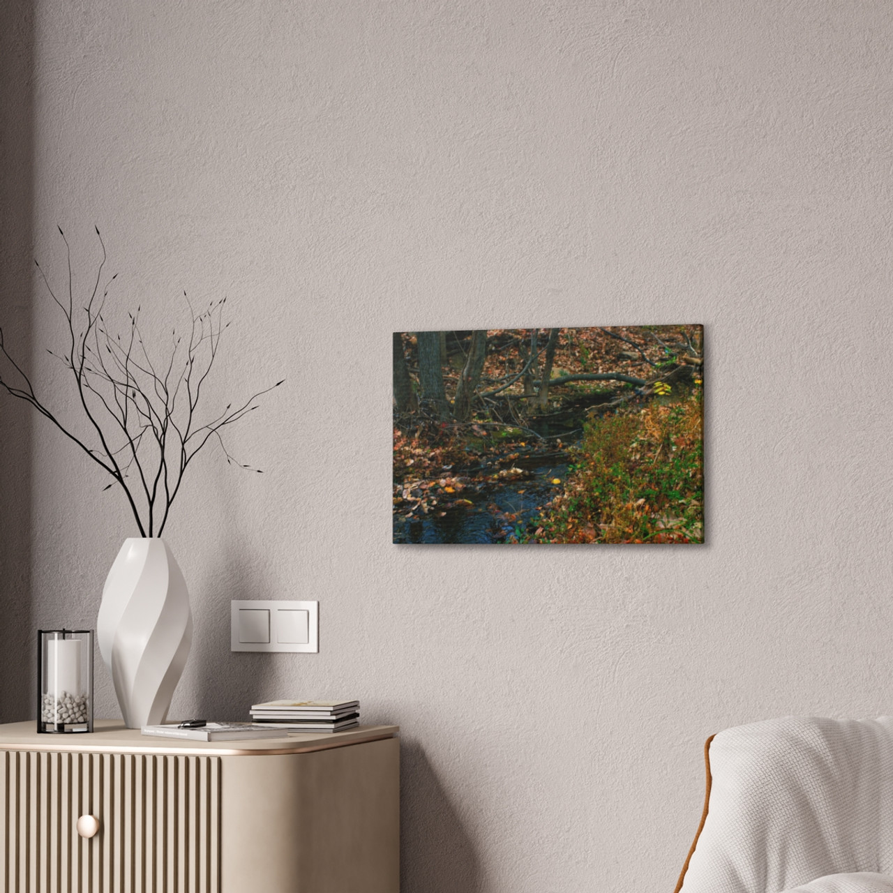 Whispering Brook - Stretched Canvas Print