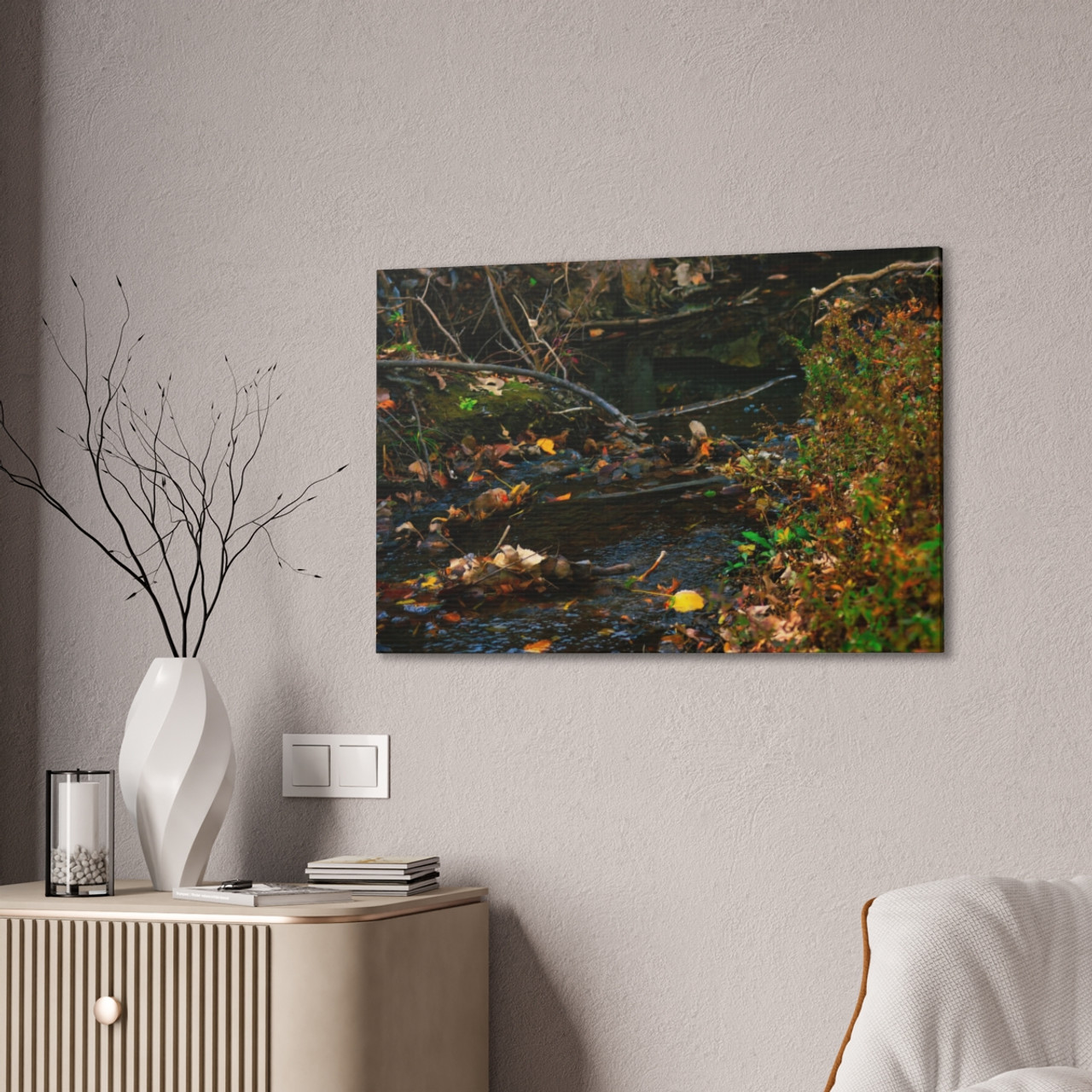 Murmuring Brook - Stretched Canvas Print