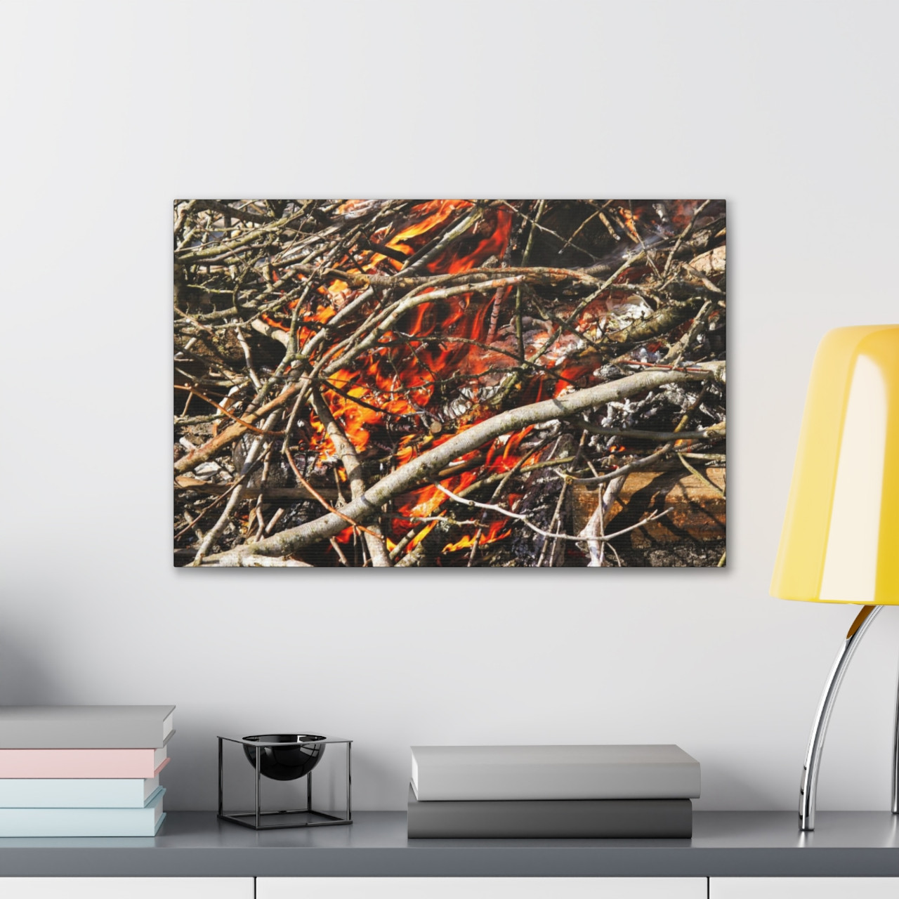 Catching Fire - Stretched Canvas Print