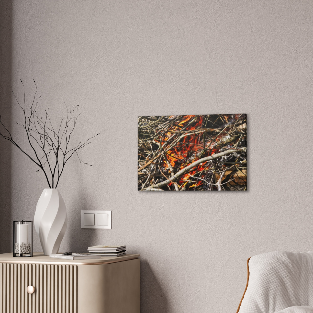 Catching Fire - Stretched Canvas Print