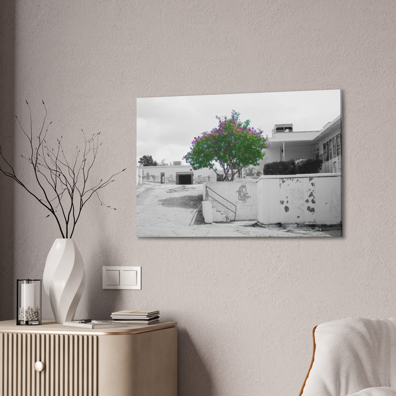 Beauty Among Ruins - Stretched Canvas Print