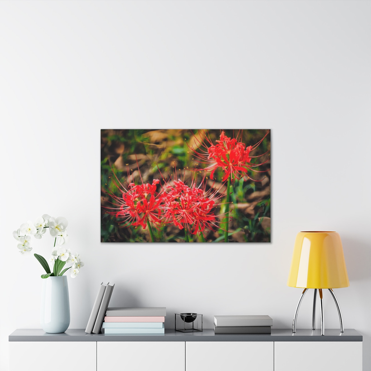 Red Spiders - Stretched Canvas Print
