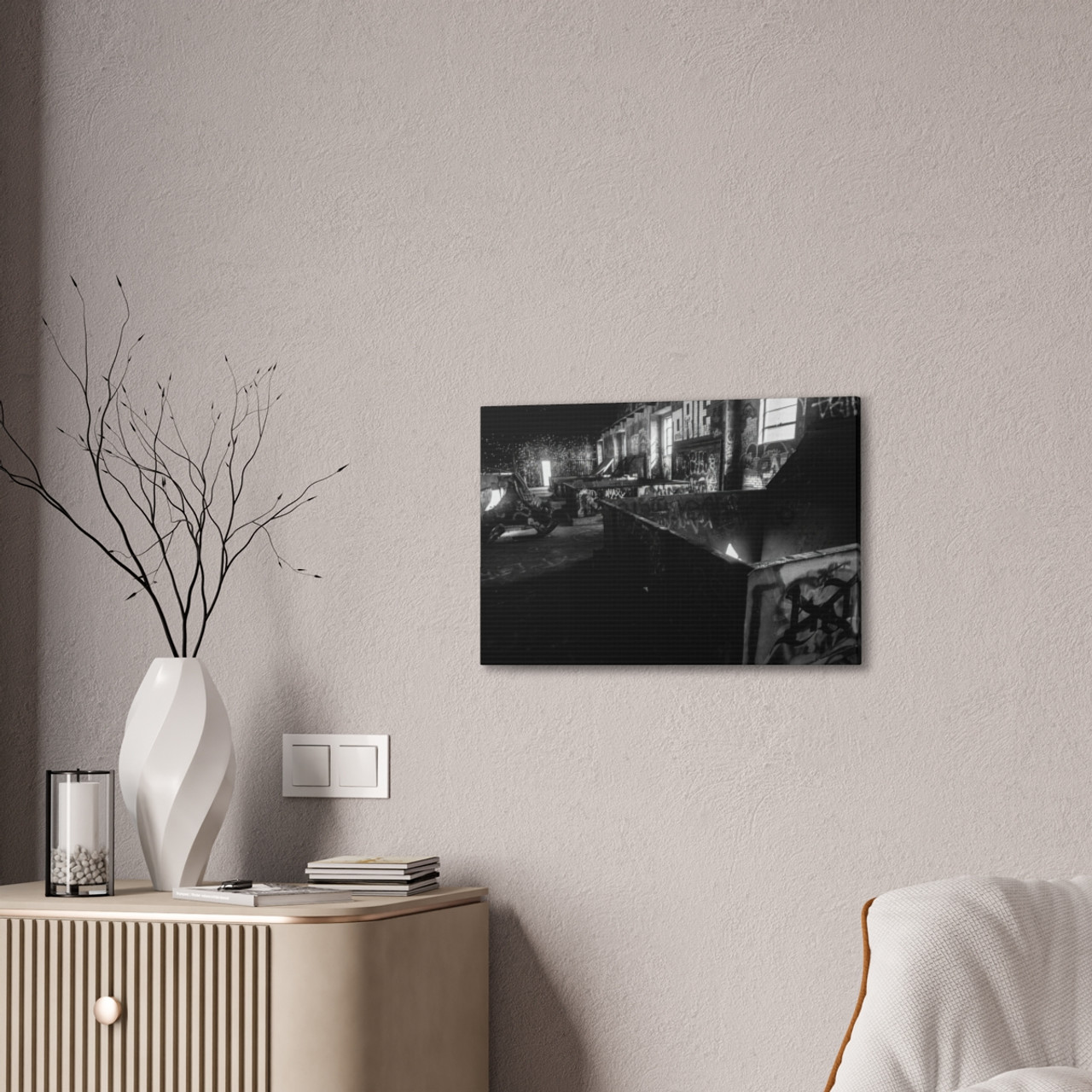 Industrial Dreamscape - Stretched Canvas Print