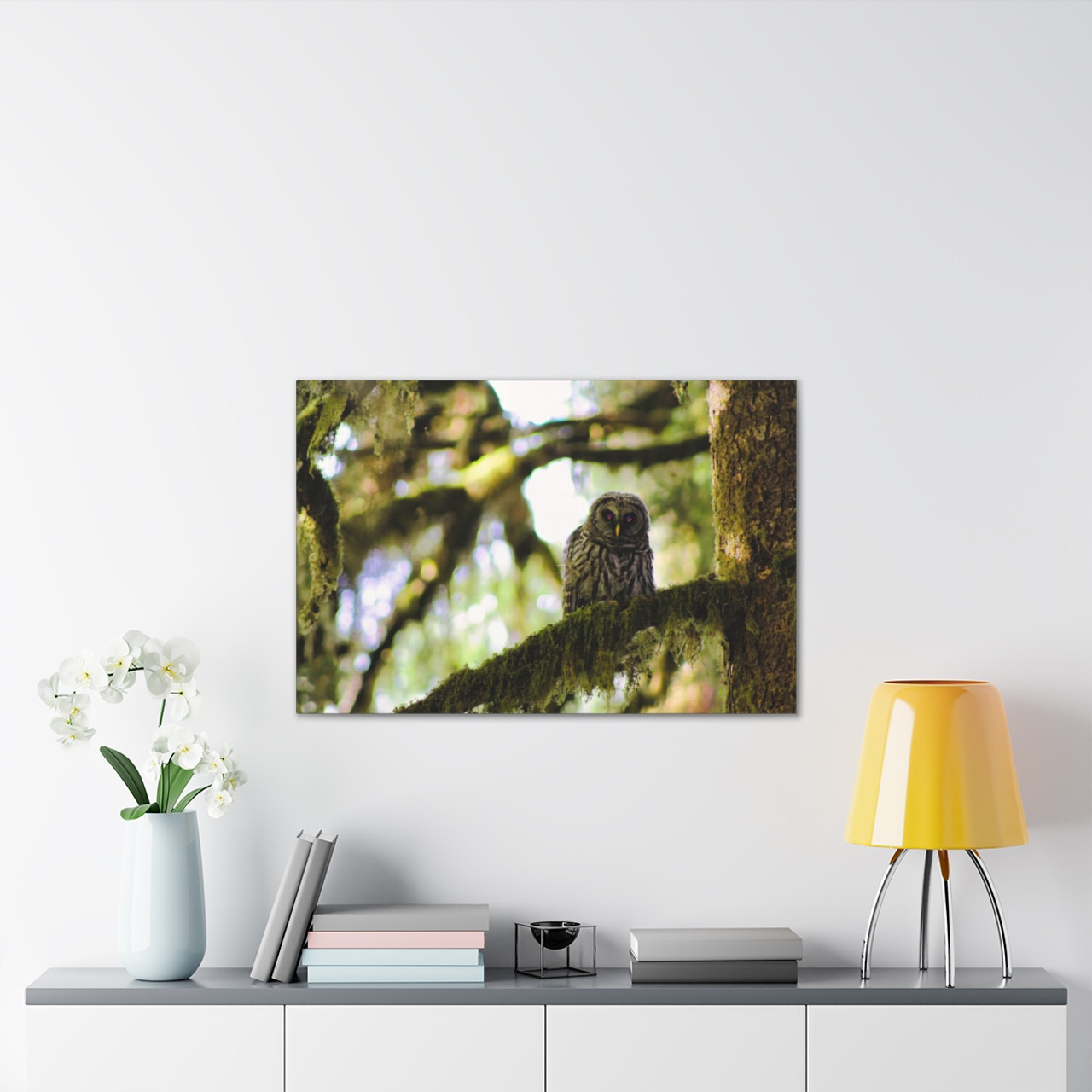 Owl Kami - Stretched Canvas Print