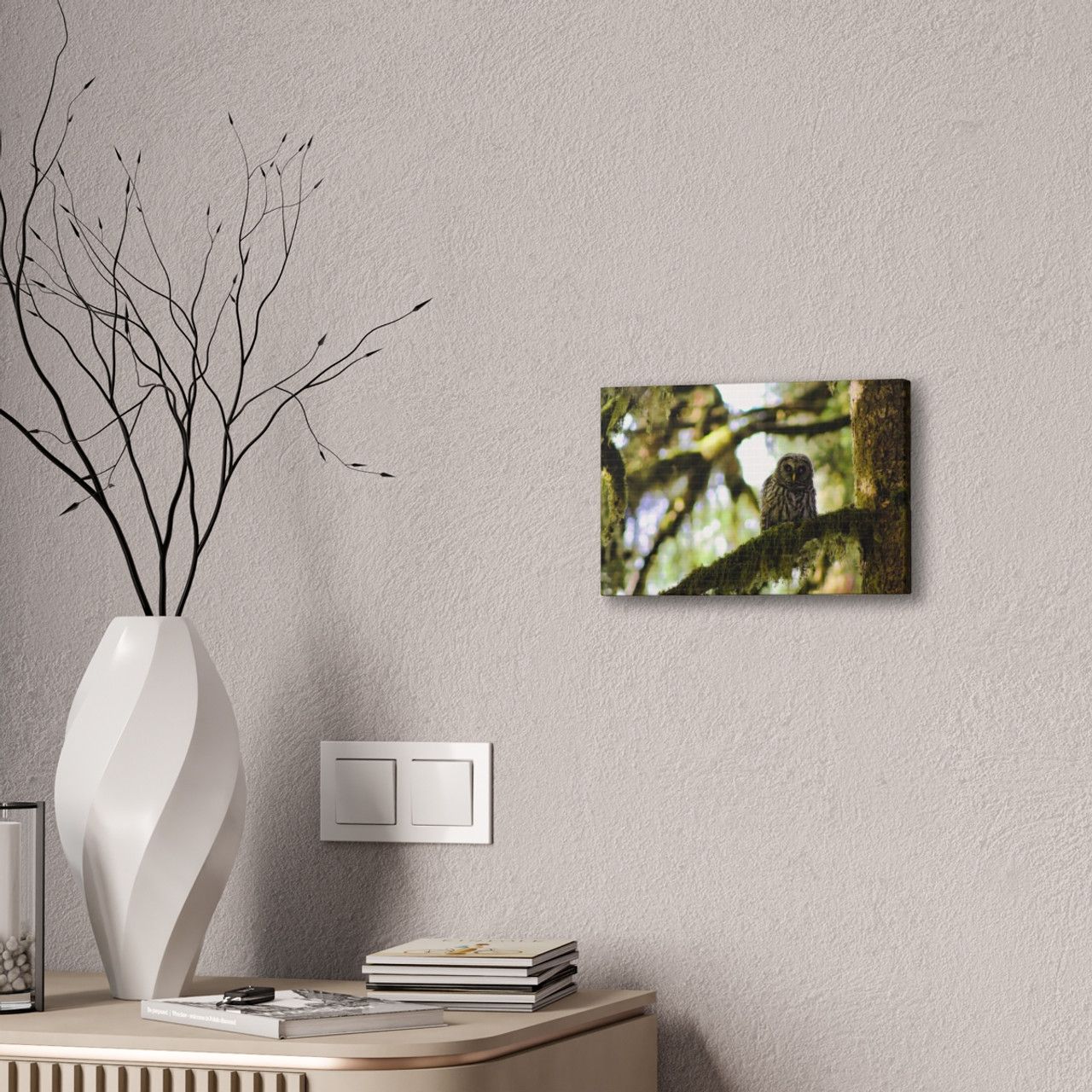 Owl Kami - Stretched Canvas Print