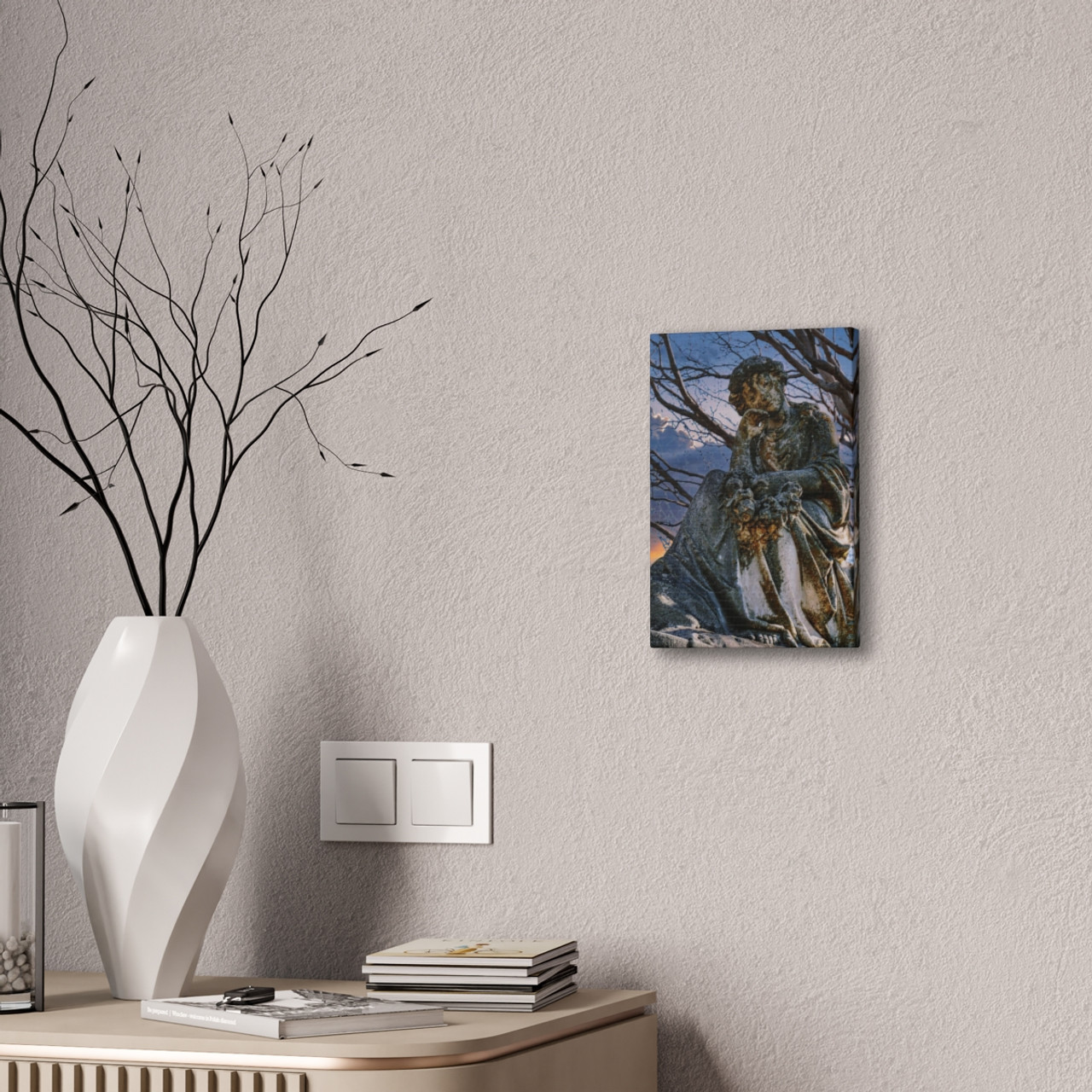 Thoughtul Guardian - Stretched Canvas Print