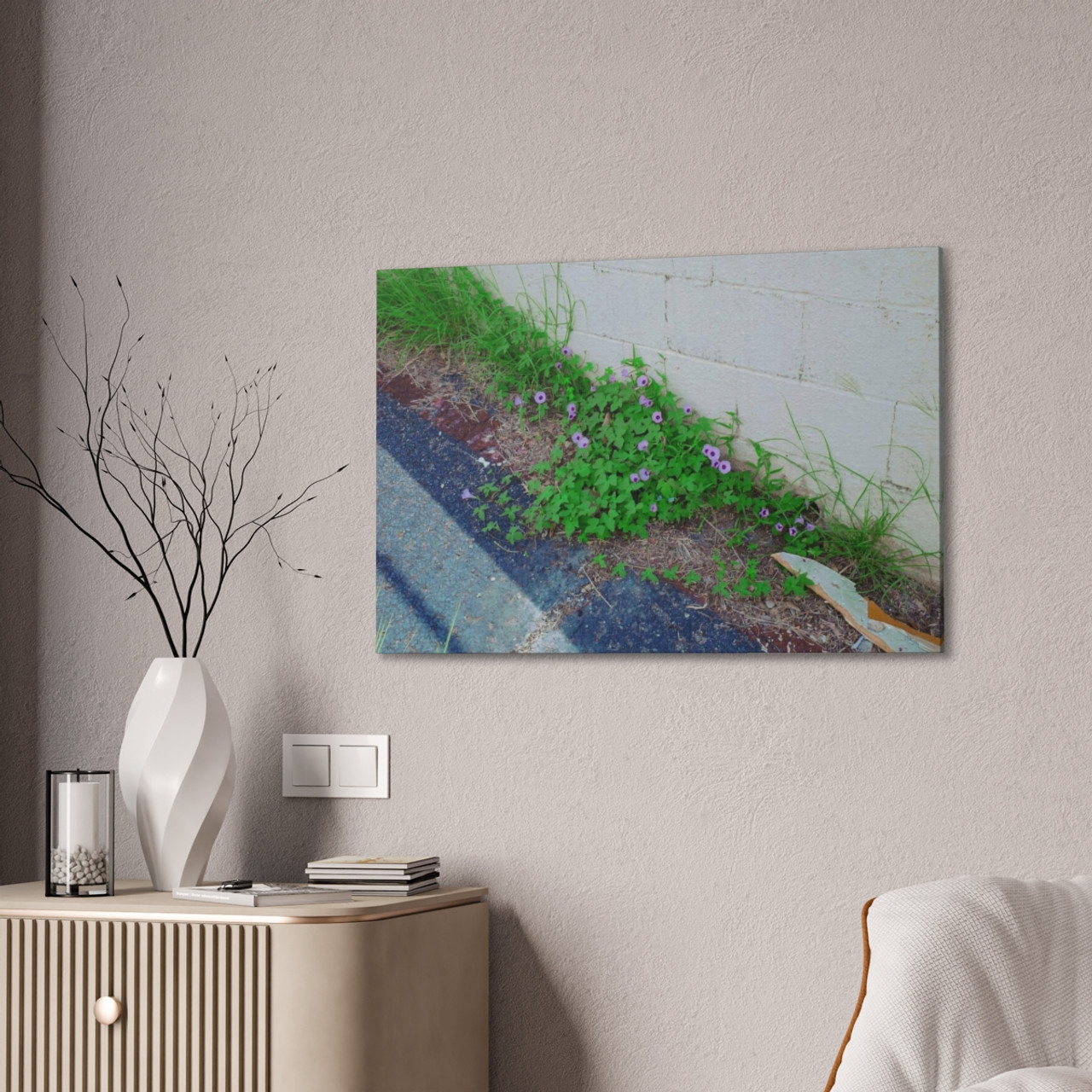 Nature Reclaiming - Stretched Canvas Print