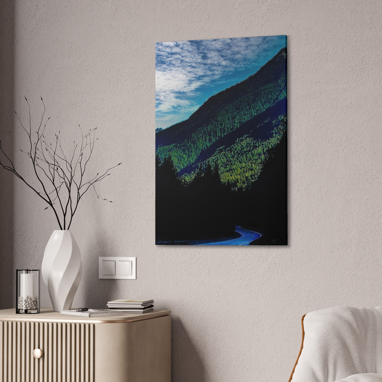 The Slope - Stretched Canvas Print