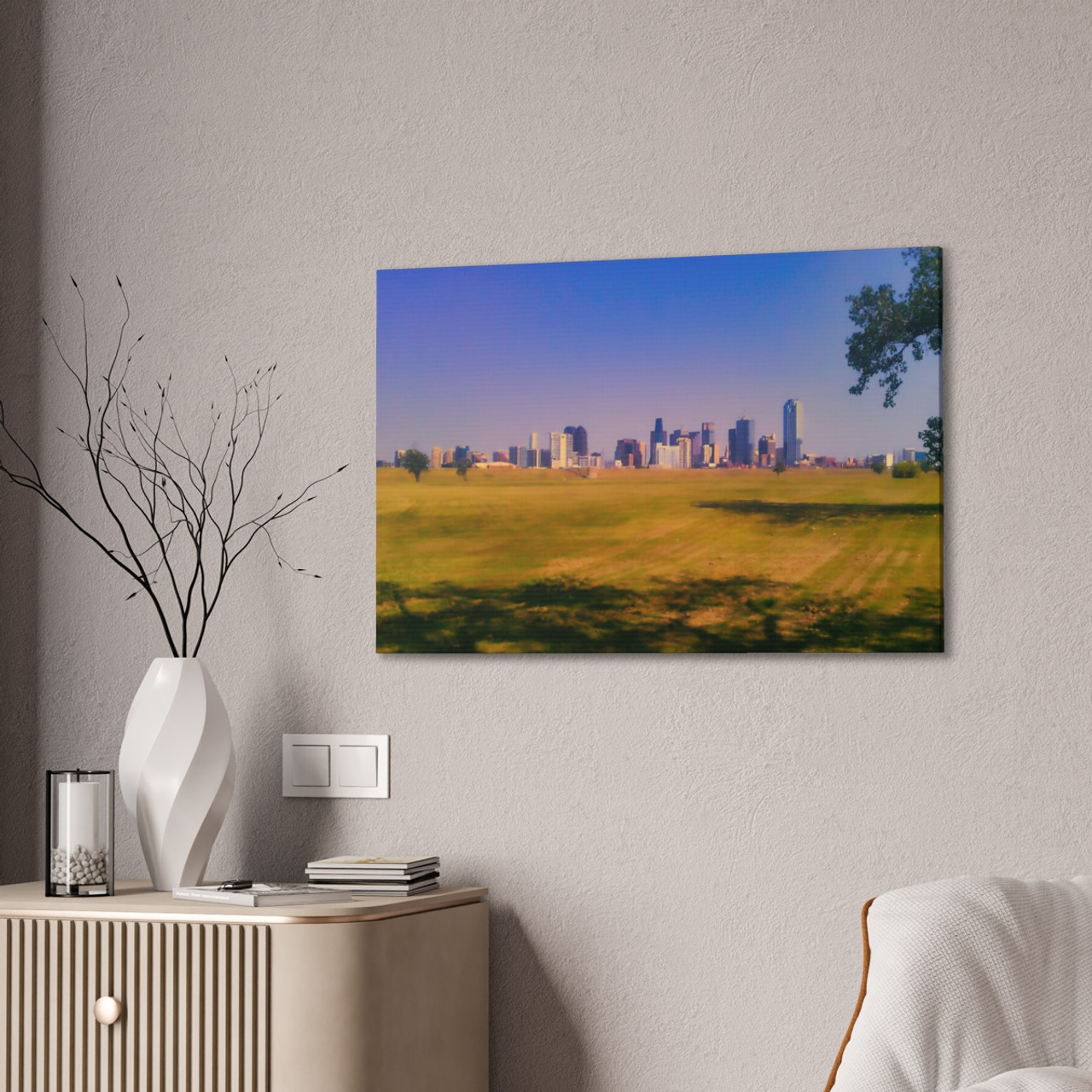 Dallas Skyline - Stretched Canvas Print
