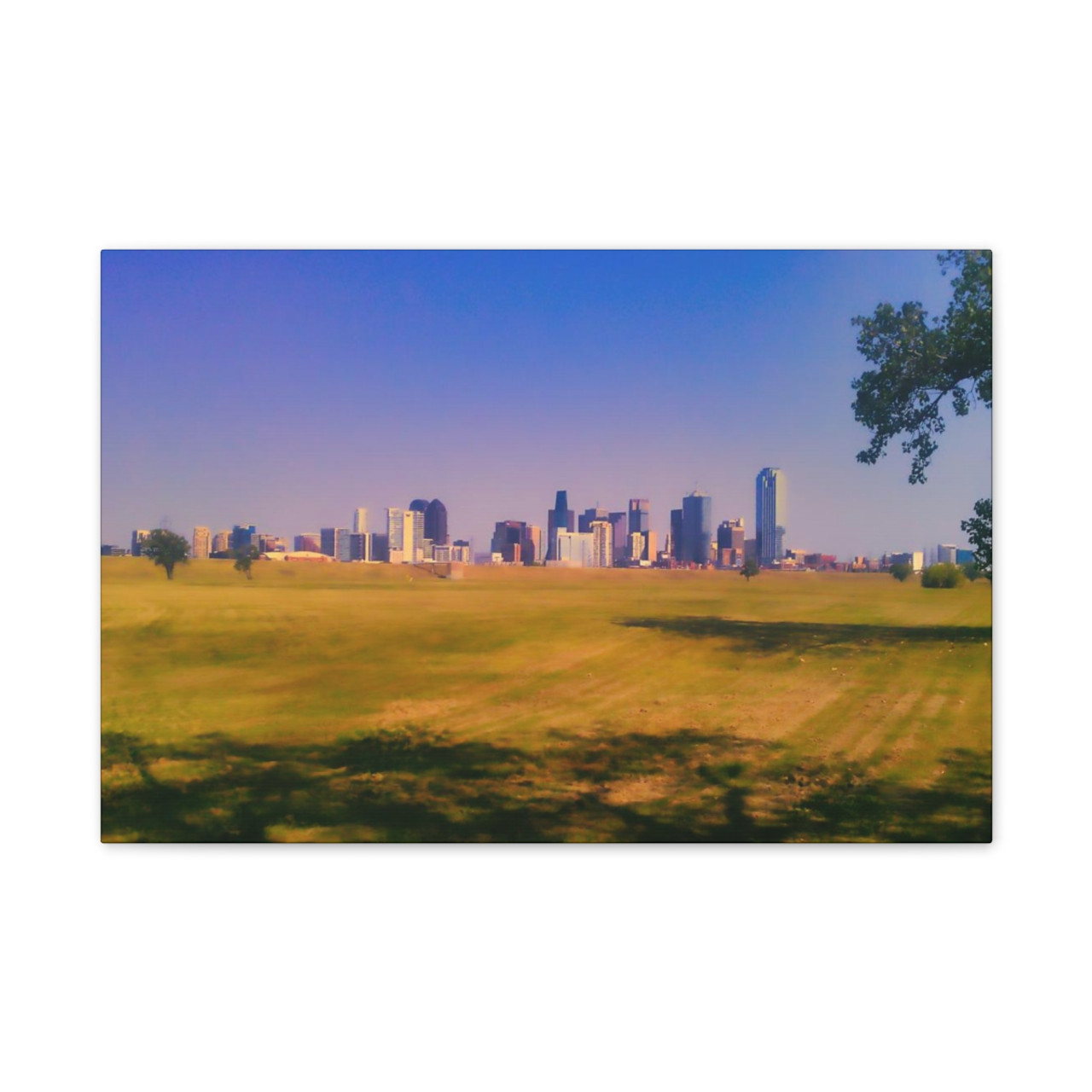 Dallas Skyline - Stretched Canvas Print