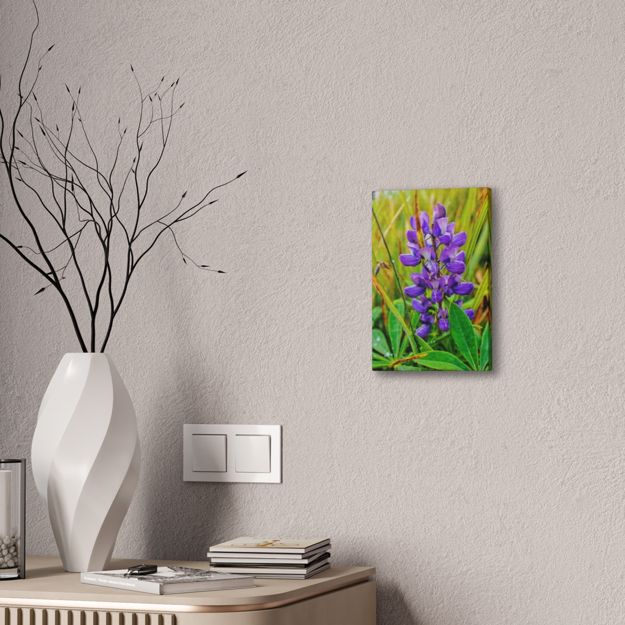 Lupine Lover - Stretched Canvas Print