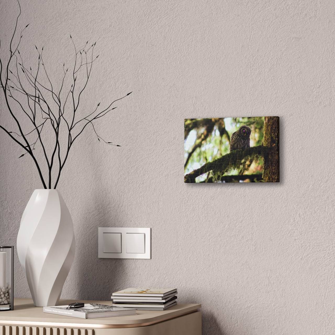Watchful Kami - Stretched Canvas Print