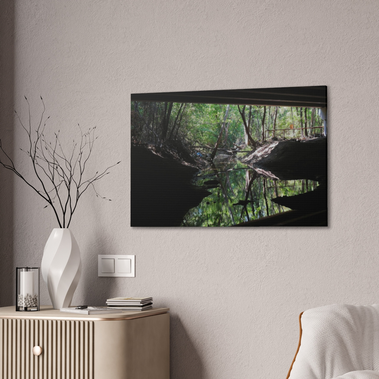 Under the Bridge - Stretched Canvas Print