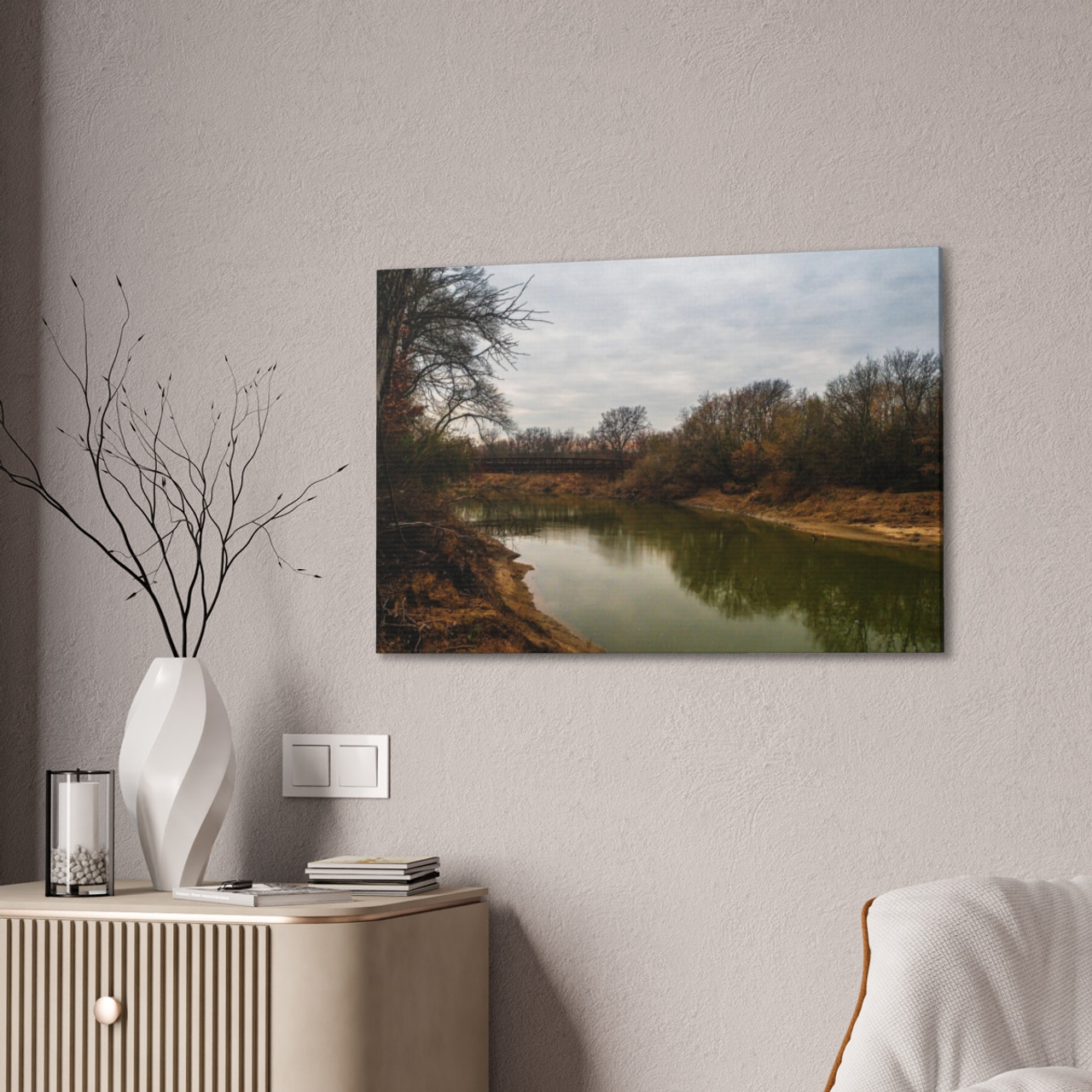 Banks of the Trinity - Stretched Canvas Print