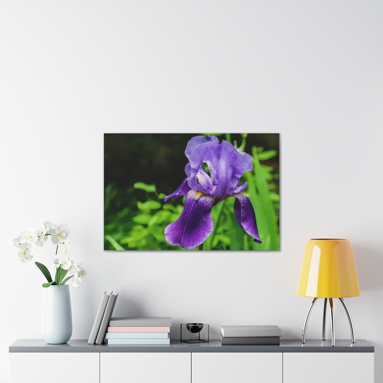 Violet Iris - Stretched Canvas Print
