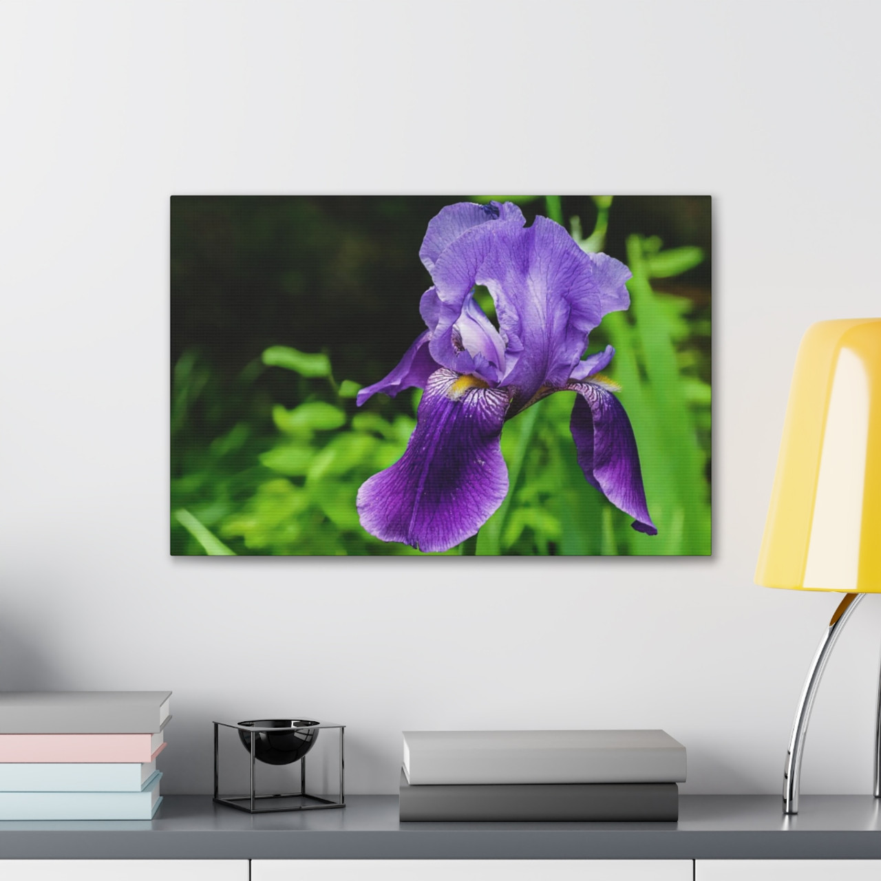 Violet Iris - Stretched Canvas Print
