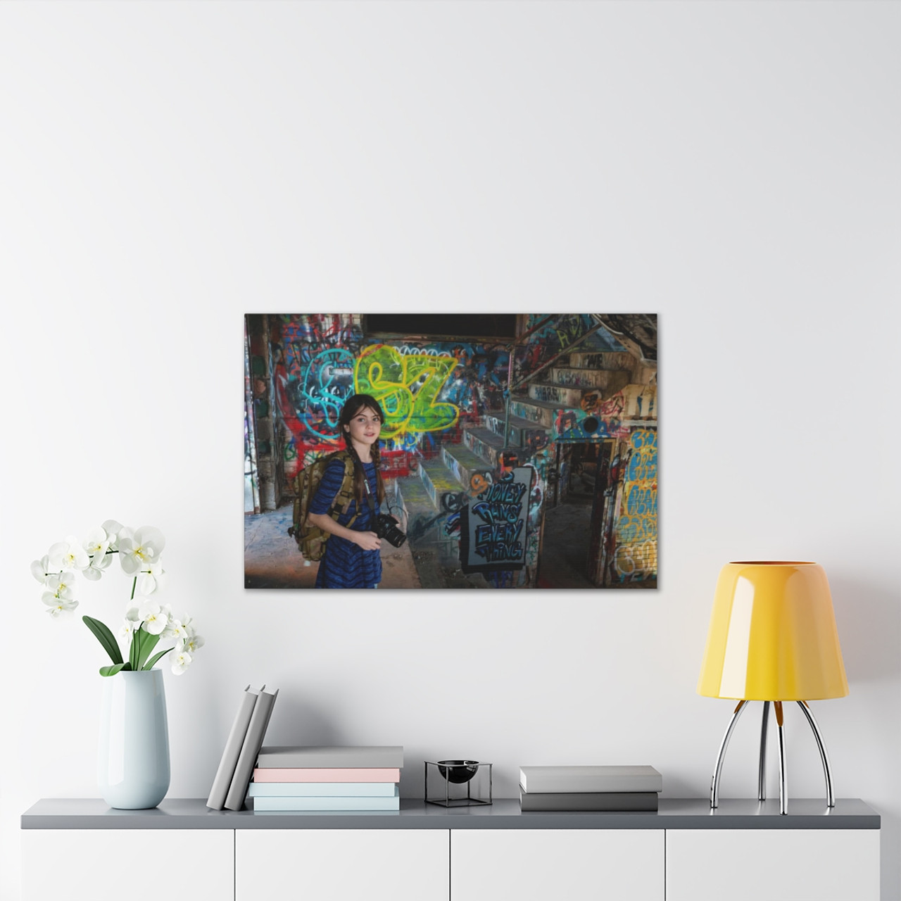 The Return of Adventure Girl - Stretched Canvas Print