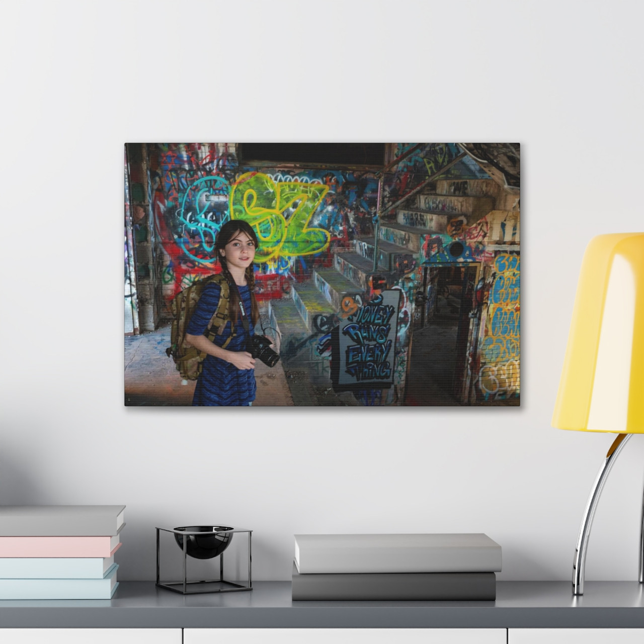 The Return of Adventure Girl - Stretched Canvas Print