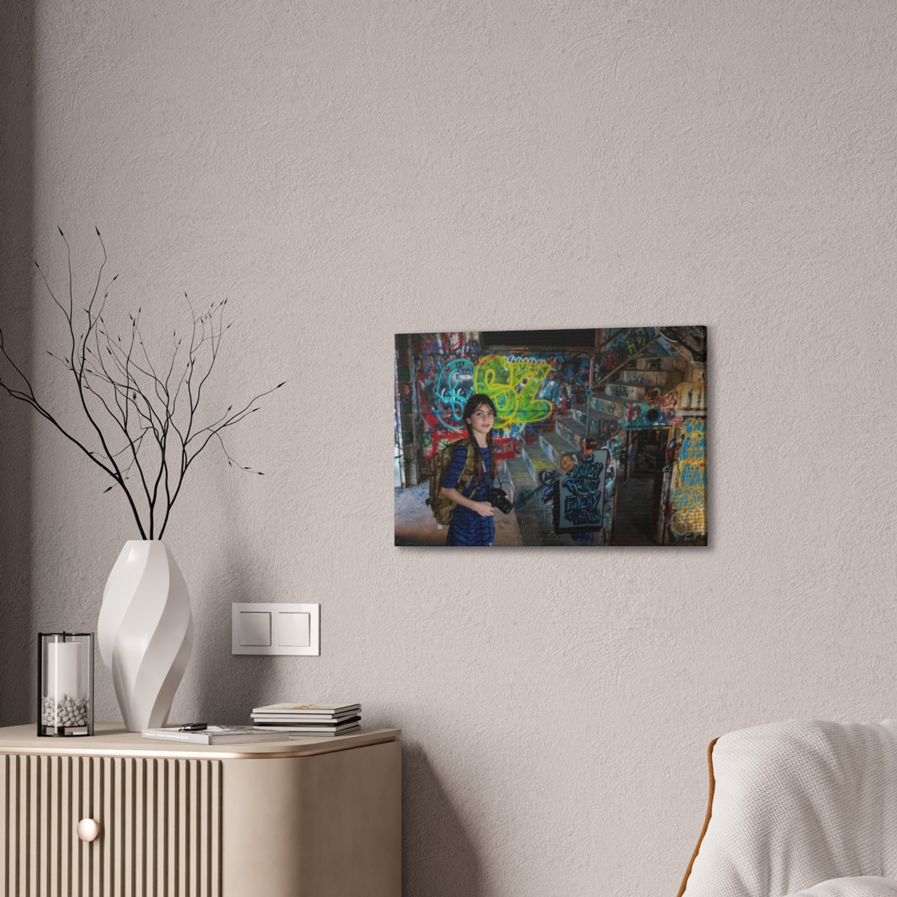 The Return of Adventure Girl - Stretched Canvas Print