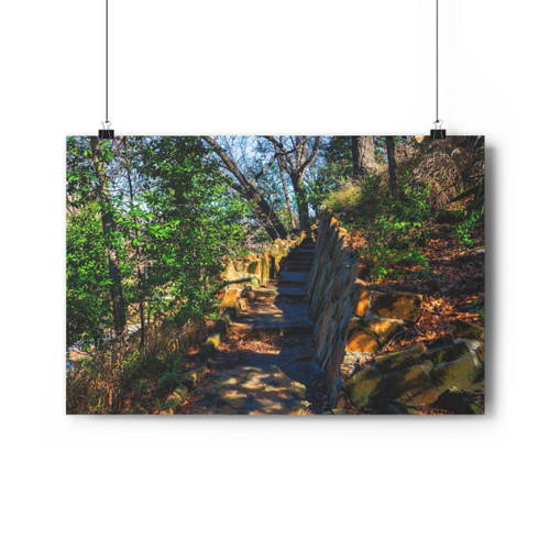 Sandstone Stairs - Giclee-Printed Fine Art Photographic Print on Museum Grade Paper