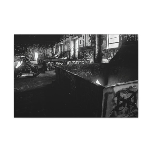 Industrial Dreamscape - Stretched Canvas Print