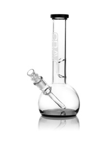 Grav small round water pipe black
