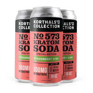 Korthal's No. 573 - Strawberry Kiwi Kratom Soda - Special Edition Korthal's No. 573 - Strawberry Kiwi Kratom Soda - Special Edition
