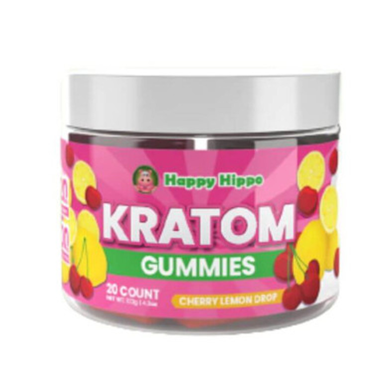 Happy Hippo | Kratom Gummies | Cherry Lemon Drop | 20MG Happy Hippo | Kratom Gummies | Cherry Lemon Drop | 20MG