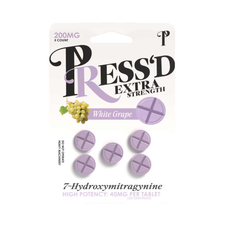 Press’d Kratom | 7OH Extra Strength Tablets | 40MG 7OH