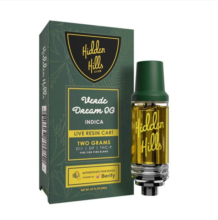 Hidden Hills | Fire Fire Blend Live Resin Cartridge | 2g