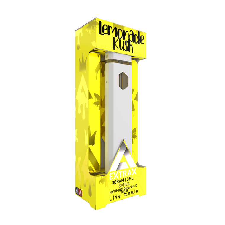 Lemonade Kush (Sativa) - Extrax- HXY11-THC - 3 Gram Disposables