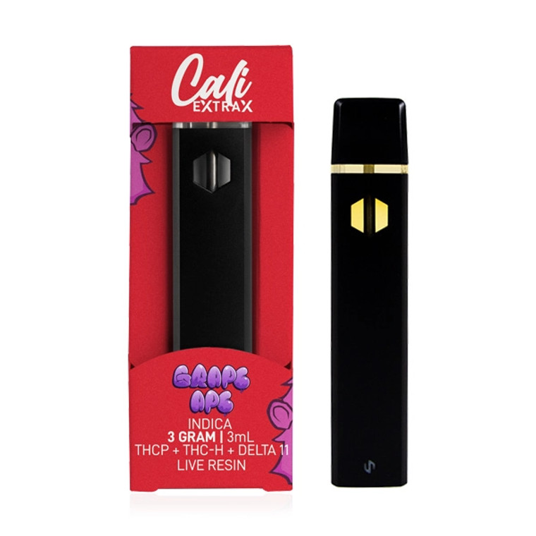 Cali Extrax - Live Resin - Grape Ape (Indica) - 3 Gram Disposable