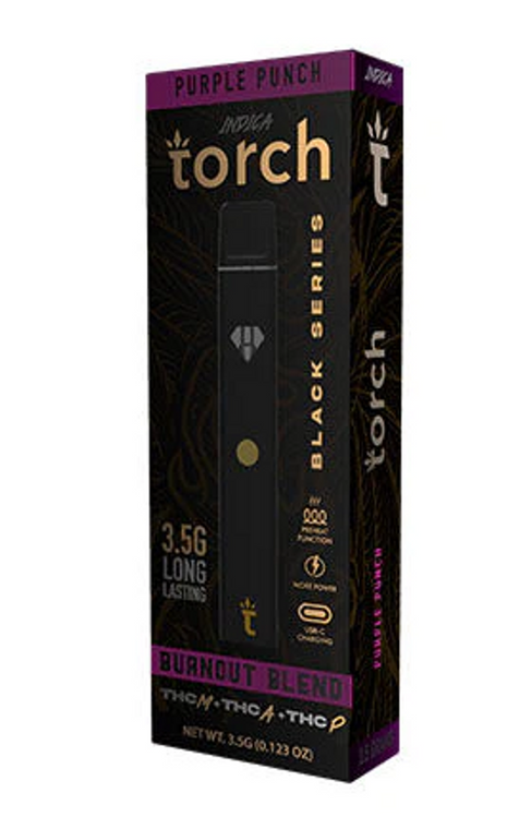Torch Purple punch black series indica sold by acadia canna and kratom
