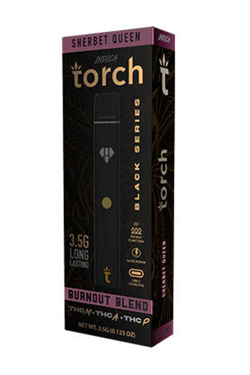 Torch Sherbet Queen Indica Black Series 3.5g sold by acadia canna and kratom