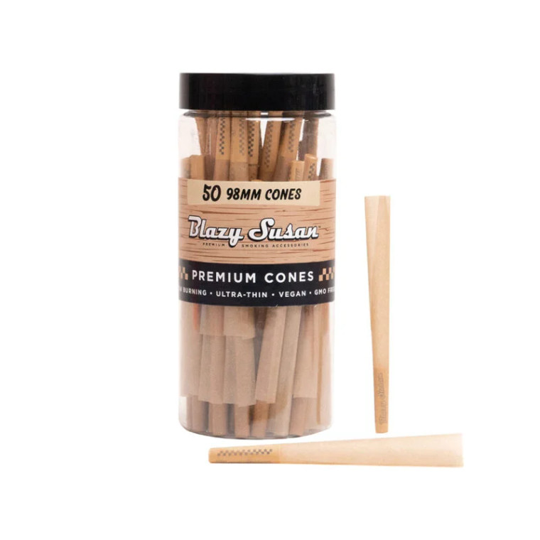 Unbleached Pre Rolled Cones | 98mm | 50 Count
