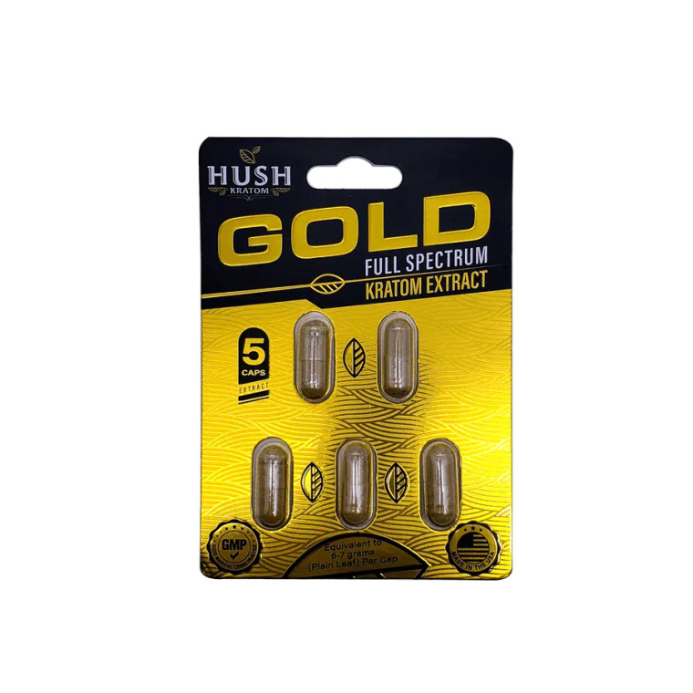 Hush - Full Spectrum Kratom Capsules (5 Pack)