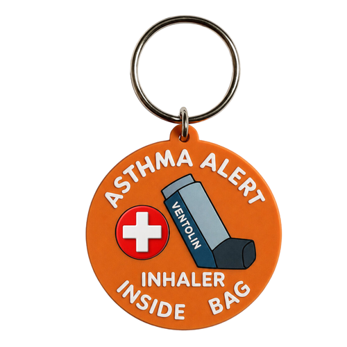 Asthma Inhaler Alert Keychain – MyMediBag 3D Medical Tag