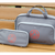 "Parker" Large Deluxe Travel Medicine Bags Cases 'TWO-IN-ONE" / Gray/ INSULATED!