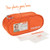 bright orance medpac medicince case with window for included medical id card and photo