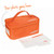 Front view of the Medpac Large insulated medicine case in bright orange