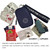 Vital Mini Meds Case showing capacity to hold inhaler, Auvi-Q®, Neffy®, and other small medications.